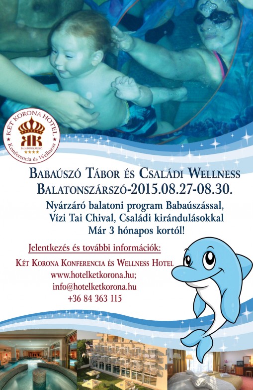 Plakát  - Babaúszó tábor és családi wellness a Balatonon