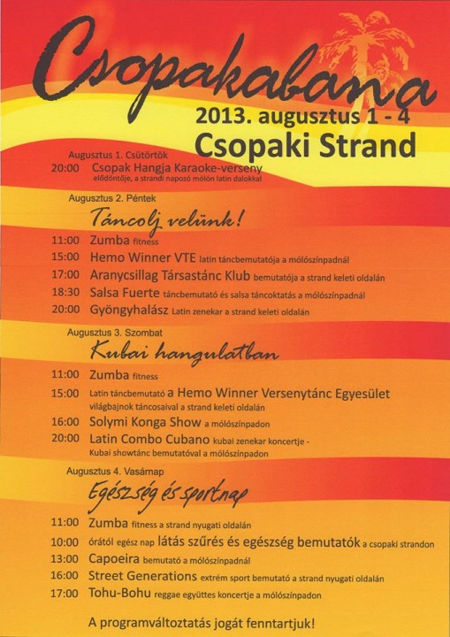 Csopakabana Csopaki Strand 2013  - Csopakabana
