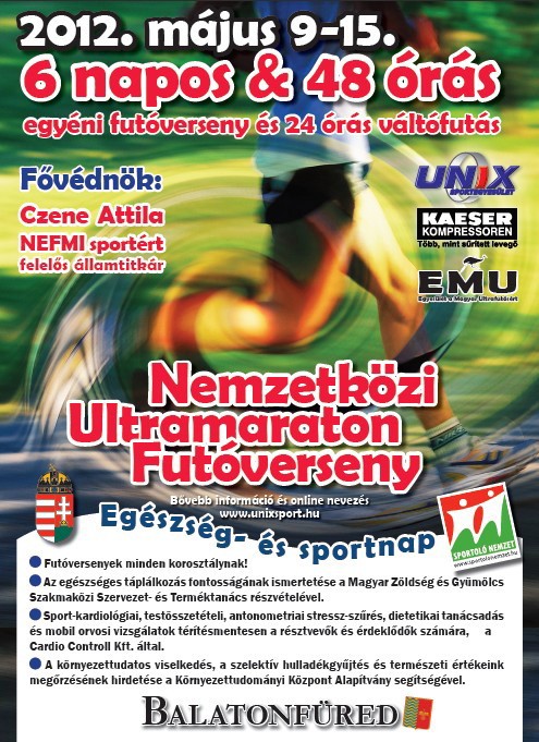 Nemzetközi Ultramaraton Futóverseny 2012  - Nemzetközi Ultramaraton Futóverseny
